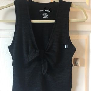 NWT AMERICAN EAGLE BLACK TIE KNOT TANK TOP